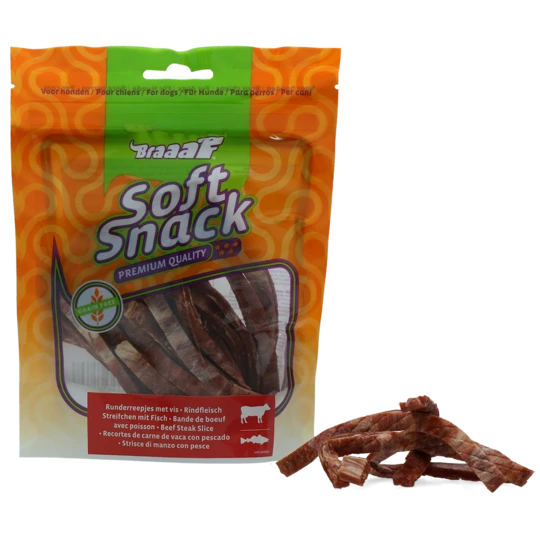 Braaaf Beef Steak Slice with fish 12 cm