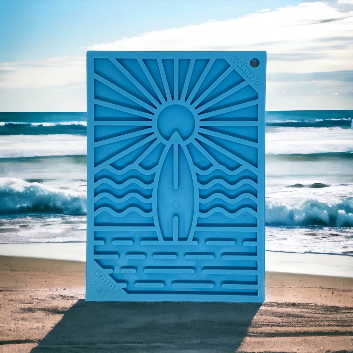 Sodapup Surf’s Up Design Lickmat Small – Blue