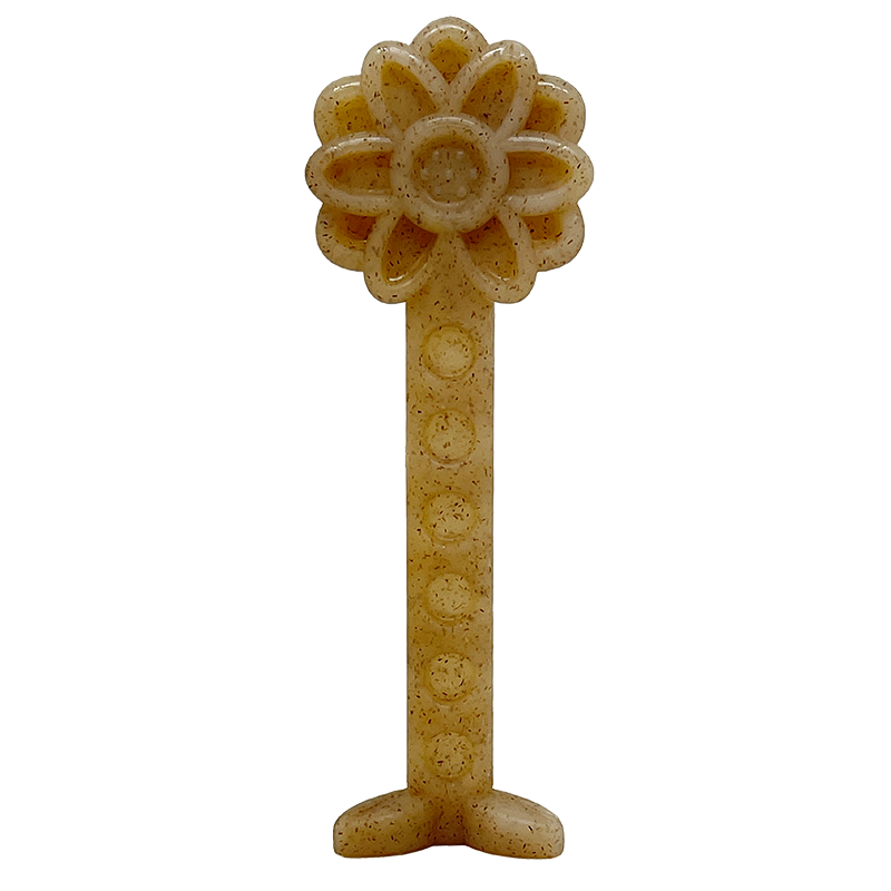 Sodapup Flower Tower Durable Nylon Chew Toy and Enrichment Toy – Brown