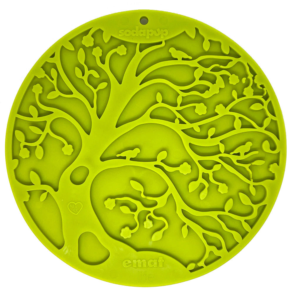 Sodapup Lickmat Tree of Life with Suction – Green