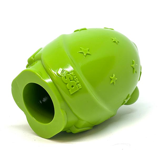 Sodapup Gnome Durable Pup-X Synthetic Rubber Treat Dispenser – Green