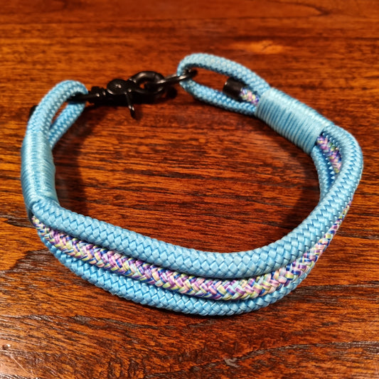 Halsband deluxe blauw 35 cm