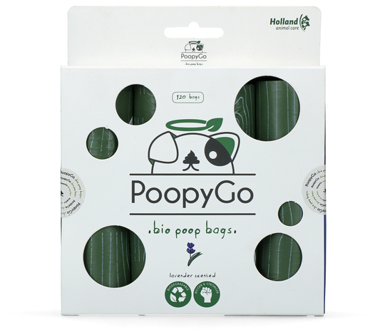 PoopyGo Eco friendly 120 st. (8x15 zakjes) Lavendelgeur